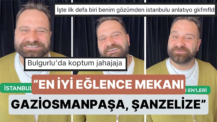 Gökhan Ünver Şimdi de Özellikle Ünlüler Arasında Popüler Olan "İstanbul'un Enleri" Akımı ile Dalga Geçti