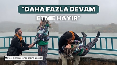 Evlilik Teklifi Alacağını Anlayınca Ortamdan Kaybolmaya Çalışan Genç Kadının Çabası Viral Oldu