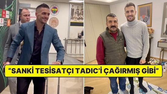 Dusan Tadic'in Gece Evine Çağırdığı Tesisatçı ile Verdiği Poz Goygoycuların Dilinde