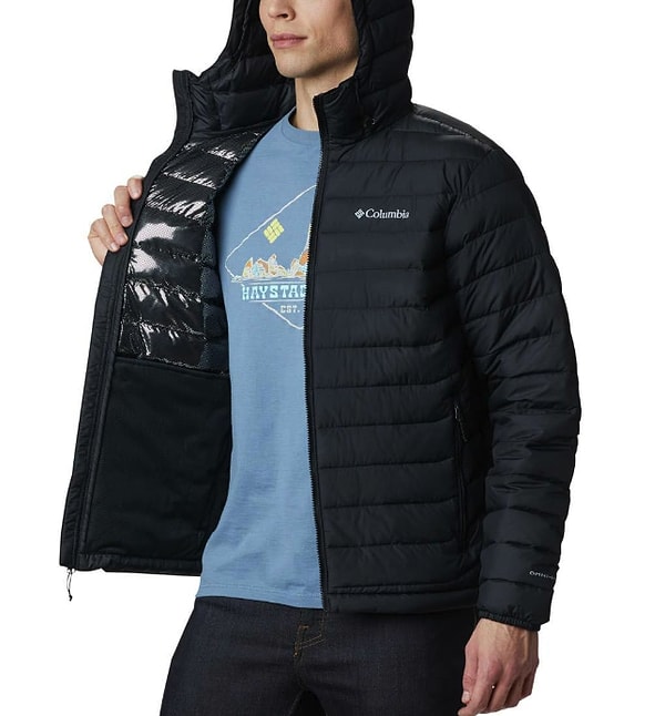 Columbia Powder Lite Hooded Erkek Mont