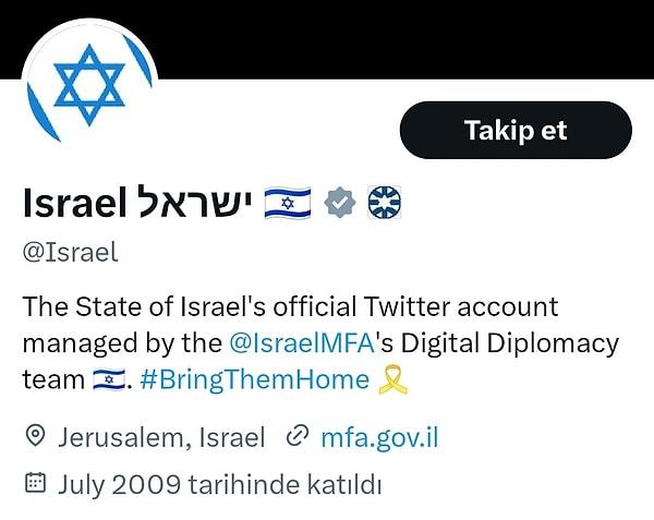 İsrail Devleti’nin 1.5 milyon takipçili sosyal medya hesabı ise bu paylaşımı beğendi.