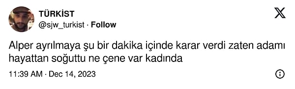 Ada'nın Alper'in ayrılacağını hissedip konu dağılsın diye saçma sapan konuşarak Alper'e fırsat vermemesi bile "Çok konuşan kız mı olur abi yaaa" triplerine sokmuştu beyleri...