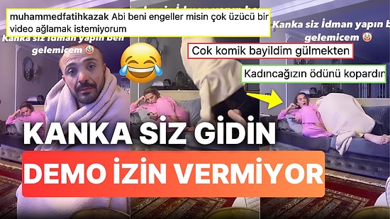 Demet Akalın'dan Halı Sahaya Gitmeye İzin Alamayınca Acıların Gözdesi Olan Okan Kurt'un Akıma Kafa Göz Girişi