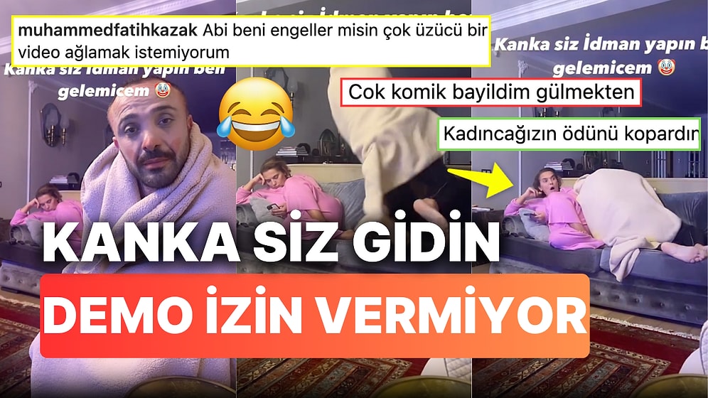 Demet Akalın'dan Halı Sahaya Gitmeye İzin Alamayınca Acıların Gözdesi Olan Okan Kurt'un Akıma Kafa Göz Girişi