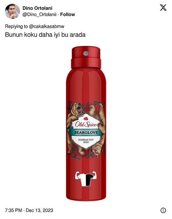 14. Old Spice Sprey Deodorant 150 ml Bearglove