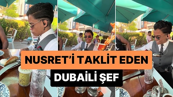 Nusret'i Taklit Eden Dubaili Şef Abdul Salam Al Zayoud'un Sosyal Medyada Gündem Olan Görüntüleri