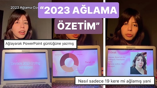 2023 Yılı İçin Grafiklerle Ağlama İstatistiği Tutan Kızın Emeği Sizi Hem Güldürecek Hem Üzecek