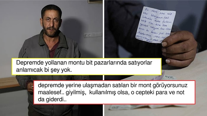 Adana'da Vatandaşın Bit Pazarından Aldığı Bir Montun Cebinden Depremzedelere Yardım Parası Çıktı