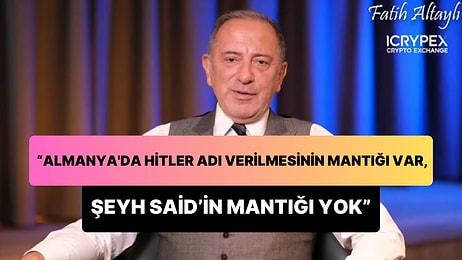 Altaylı: 'Almanya'da Bir Sokağa Hitler Adı Verilmesinin Mantığı Var Ama Türkiye'de Şeyh Said Verilmesinin Yok'