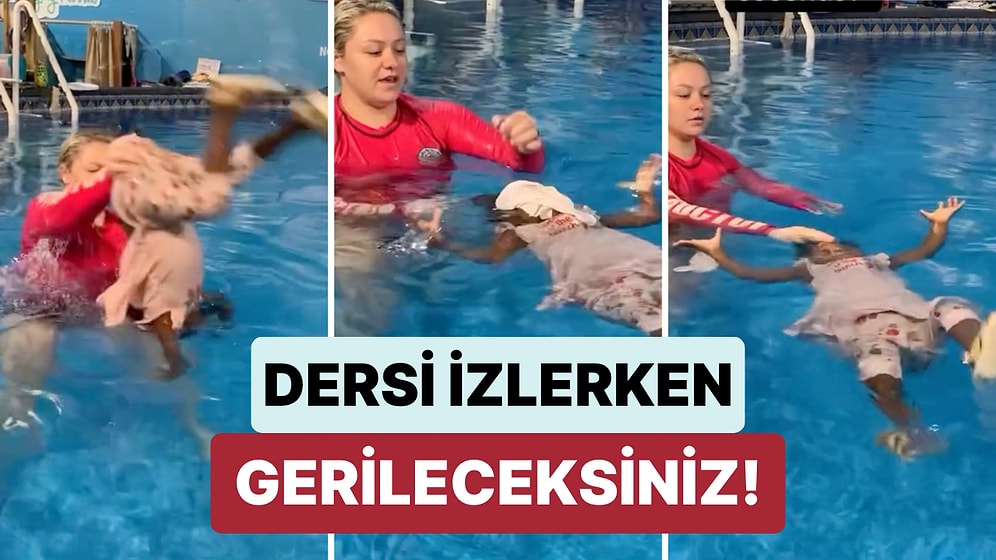 Suya Düşen Bir Çocuğun Hayatta Kalabileceği Becerileri Edinmesi İçin Verilen Kursu İzlerken Gerileceksiniz!