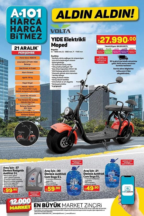 VOLTA YIDE Elektrikli Moped için 27.990 TL