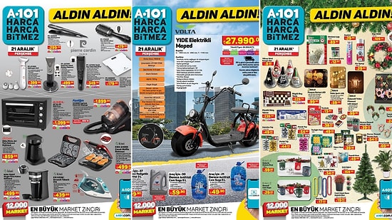 A101'e Waffle Makinesi Geliyor! 21 Aralık 2023 A101 Aldın Aldın Kataloğu