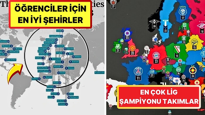 Her Biri Bin Kelimeye Değer Birbirinden Değerli Bu 15 Harita Hayata Olan Bakış Açınızı Değiştirecek