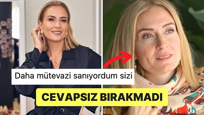 Ceyda Düvenci, "Sizi Daha Mütevazı Bilirdim" Diyen Takipçisine Verdiği Cevapla Dikkat Çekti