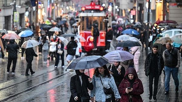 İstanbul ve Trakya Bölgesi 16 Aralık Cumartesi gününe yağışlarla başladı.