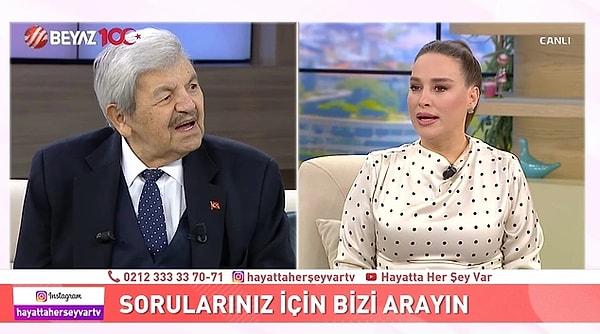 2. Nur Viral'in Beyaz TV'de sunduğu Hayatta Her Şey Var programında izleyicilerin sorduğu sorular, konuk emekli Müftü Yardımcısı Yusuf Kavaklı'yı sinirlendirdi.