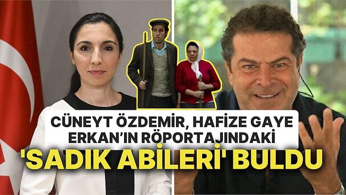 Cüneyt Özdemir, Hafize Gaye Erkan'ın Röportajına 'Başarılı' Derken, Apartman Görevlisi 'Sadık Abileri' Buldu
