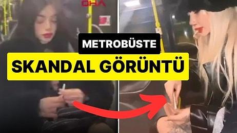 Skandal Görüntülere Gözaltı Geldi: Metrobüste Uyuşturucu Madde Hazırladılar