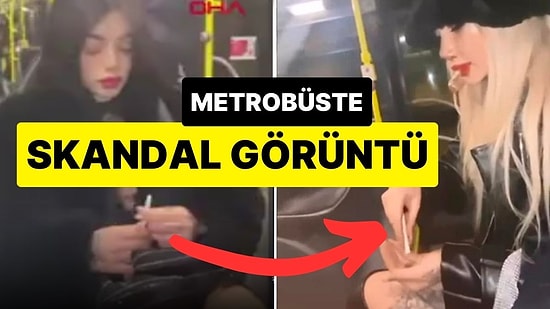 Skandal Görüntülere Gözaltı Geldi: Metrobüste Uyuşturucu Madde Hazırladılar