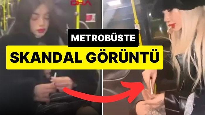 Skandal Görüntülere Gözaltı Geldi: Metrobüste Uyuşturucu Madde Hazırladılar