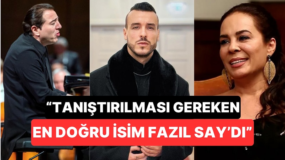 Açıklamasıyla Tepki Çeken Fazıl Say'a Cem Adrian'ı Keşfetmesine Vesile Olan Demet Sağıroğlu'ndan Destek!
