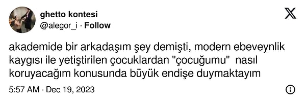 Gelişimini tamamlamış bireylerin yetiştirdiği çocuklara yönelik kaygılar da öne çıktı.