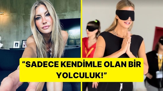 Çağla Şikel'in Buz Banyosundan Sonra Yeni Deneyimi! 4 Gün Boyunca Gözlerinde Bantla Yaşadı