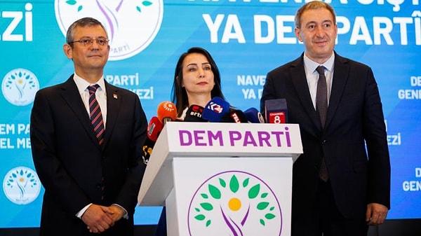 CHP Genel Başkanı Özgür Özel, İyi Parti'nin yerel seçimde iş birliği teklifini reddetmesi sonrası geçtiğimiz hafta DEM Parti'yi ziyaret etmişti.