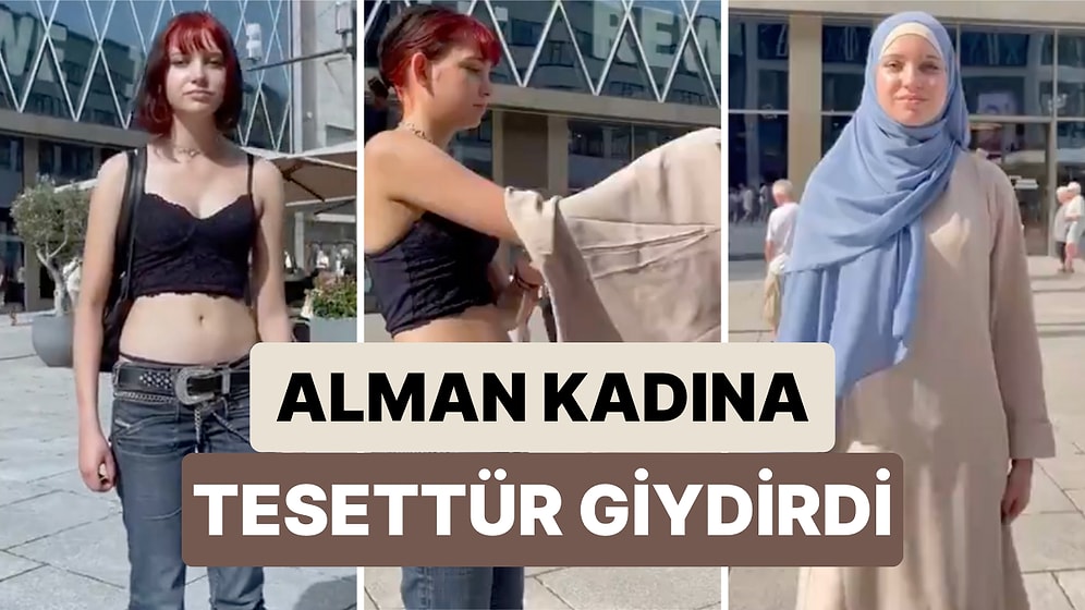 Almanya'da Bir İçerik Üreticisinin Alman Bir Kadına Tesettür Denetmeyi Teklif Ettiği Video Viral Oldu