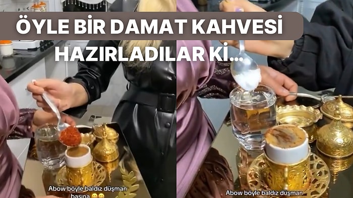 Kız İstemede Damadın Kahvesine Baharat Atmak İçin Sıraya Girdiler O Anlar Sosyal Medyada Tepki Topladı