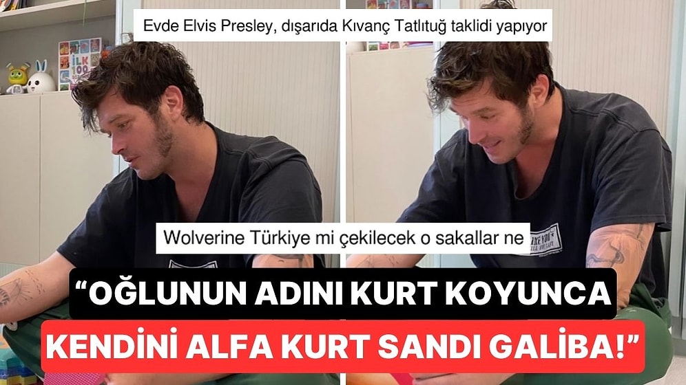 Kurt Efe'yle Oynayan Kıvanç Tatlıtuğ'un Ev Hali Pozlarında Karizması Değil Sakalı Dikkat Çekti!