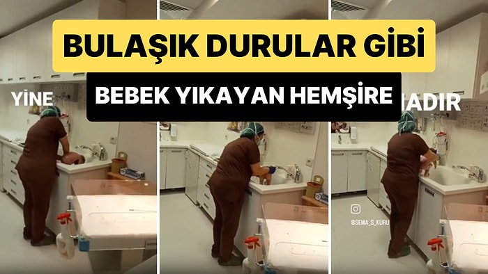 Yenidoğan Bebeği Musluğun Altında Bulaşık Durular Gibi Yıkayan Hemşirenin Viral Olan Anları