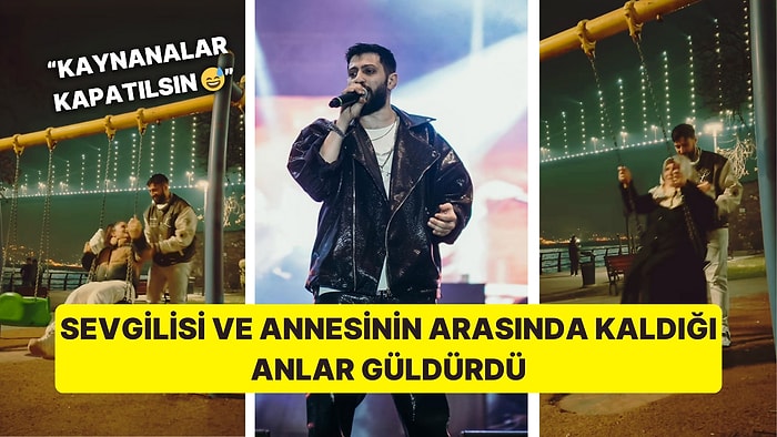 Burak Bulut'un Sevgilisi Eda Sakız ve Annesi Arasında Kaldığı Anlar Güldürdü