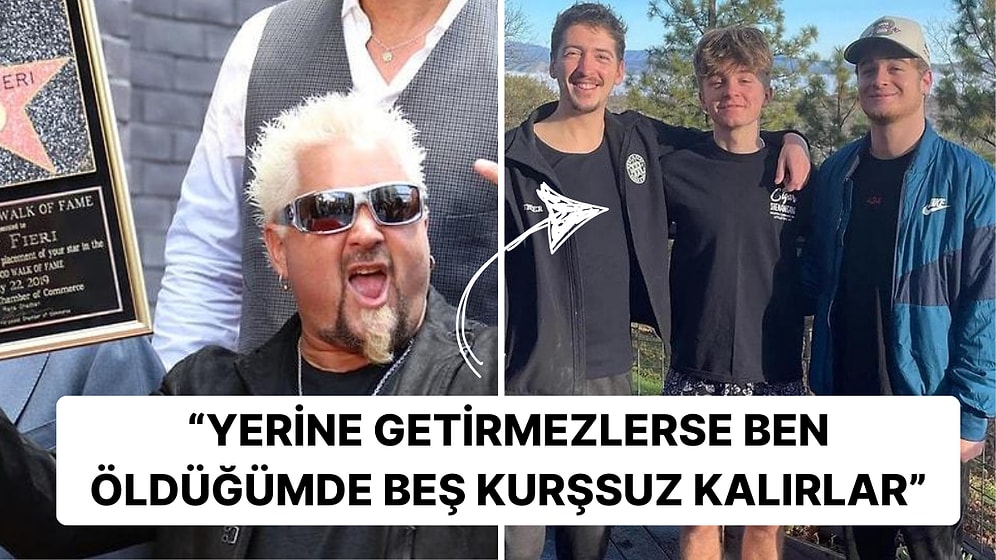Ünlü Şef Guy Fieri Milyon Dolarlık Servetini Çocuklarını Bırakmak İçin Katı Şartları Olduğunu İtiraf Etti!