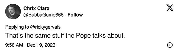 "Bunlar Papa'nın bahsettiği şeylerle aynı"