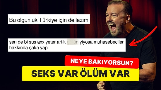 Komedyen Ricky Gervais, Netflix Şovuyla İlgili Yaptığı Bir Acayip Uyarıyla Tepki Çekti!