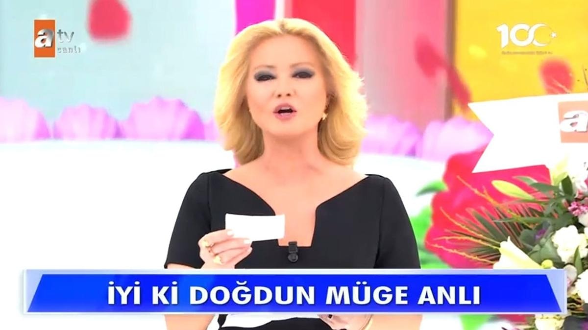 canlı yayında doğum günü kutlanan müge anlı ya rahmi Özkan dan Çok