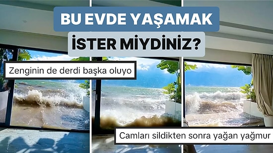 Denize Sıfır Konumda Olan Bir Evde Fırtına Sırasında Yaşananlar İzlerken Bile Gerilmenize Sebep Olacak