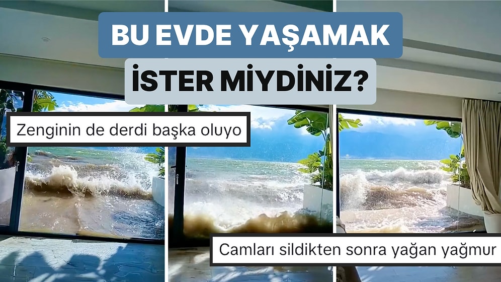Denize Sıfır Konumda Olan Bir Evde Fırtına Sırasında Yaşananlar İzlerken Bile Gerilmenize Sebep Olacak