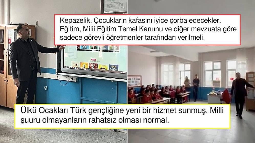 İmamdan Sonra Ülkü Ocaklarının da Ortaokuldaki Çocuklara Ders Anlatması Tepkilerin Odağında