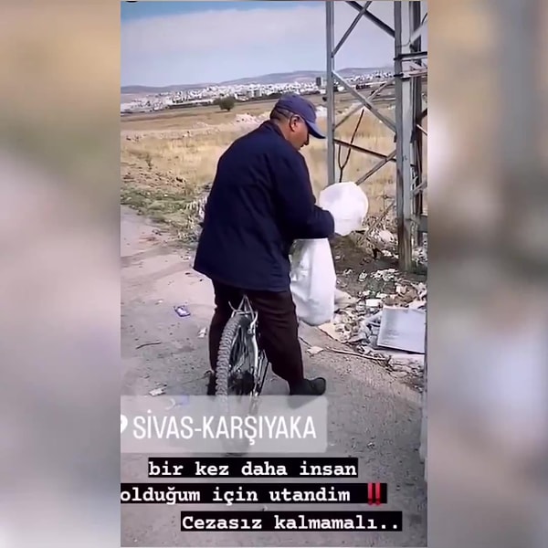 Yavru kedileri çuvala dolduran kişiyi fark ederek o anları kayda alan vatandaş, 'Büyük ihtimalle ırmağa atmaya gidiyordun değil mi? diyerek kedileri serbest bırakmasını istedi.