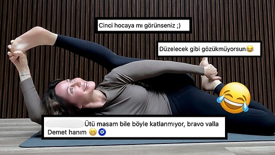 Demet Şener’in Sınırları Zorlayan Yoga Pozu “Eski Haline Nasıl Dönecek ki?” Dedirtti