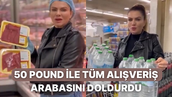 50 Pound ile Marketten Neler Alabildiğini Çeken Kadının Videosu Gündem Oldu