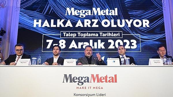 Mega Metal (MEGMT) 15 Aralık'ta işlem görmeye başladı. Tavandan tek gün tamamlayan hisse de halka arz fiyatı 28,30 olurken, 5. günün sonunda bugün yüzde 8,9 düşüşle günü 23,54'ten tamamladı.