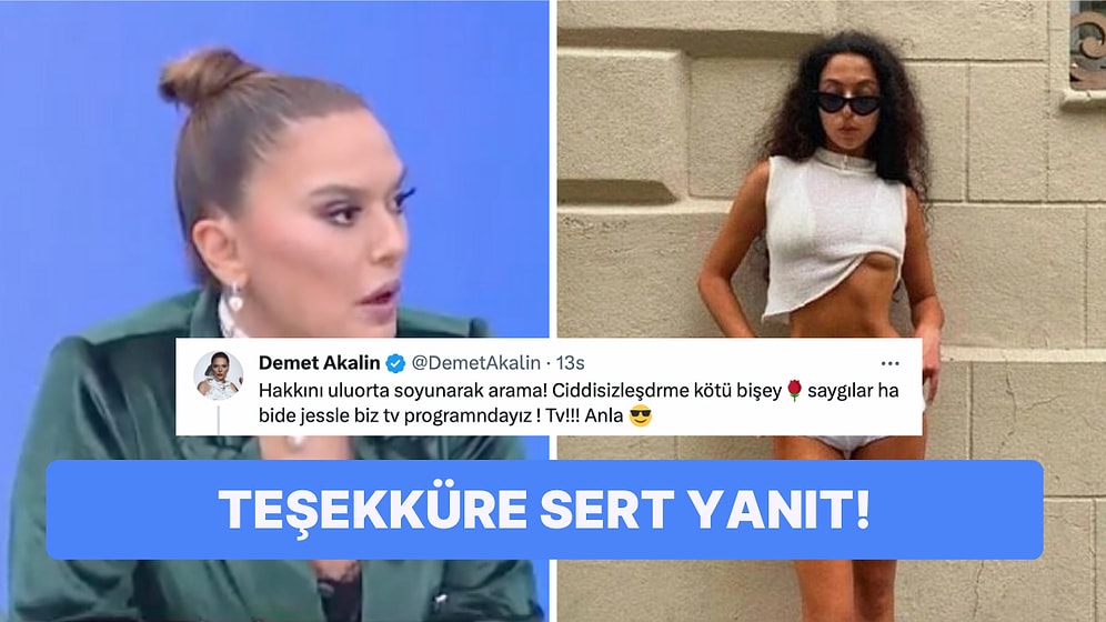 Bağdat Caddesi Protestosuna Yorum Yapan Kullanıcı Jess Molho'ya Teşekkür Etti, Demet Akalın Sert Çıkıştı