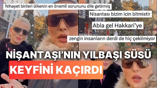 Nişantaşı'ndaki Yılbaşı Süslemelerini Beğenmeyip İsyan Eden Demet Akalın "Zenginin Derdi Çekilmiyor" Dedirtti