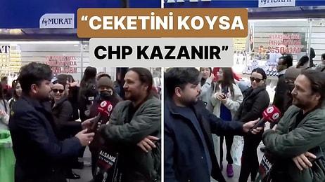 İzmir'de Bir Sokak Röportajında Konuşan Vatandaşın Seçim Yorumu Gündem Oldu: "Ceketini Koysa CHP Kazanır"