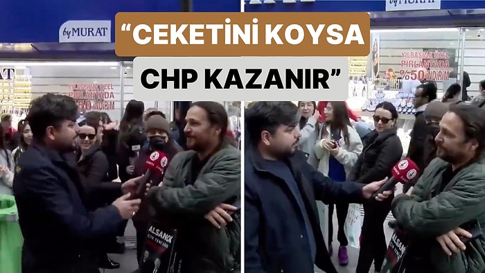 İzmir'de Bir Sokak Röportajında Konuşan Vatandaşın Seçim Yorumu Gündem Oldu: "Ceketini Koysa CHP Kazanır"