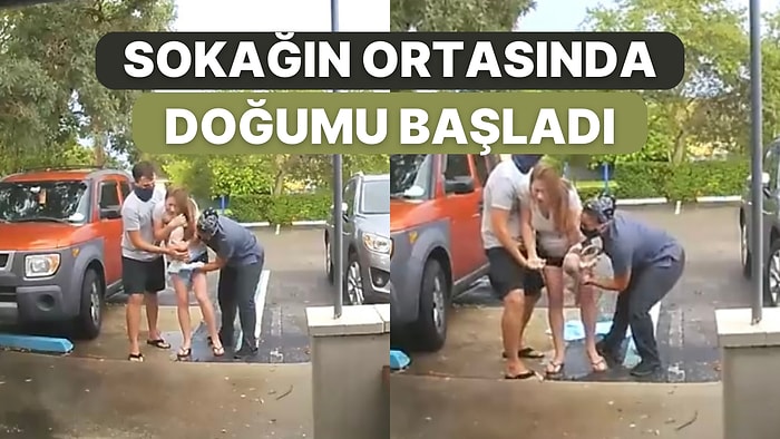 Doğum İçin Apar Topar Hastaneye Giden Kadın Yetişemeyince  Hastane Kapısında Ayakta Doğum Yaptı