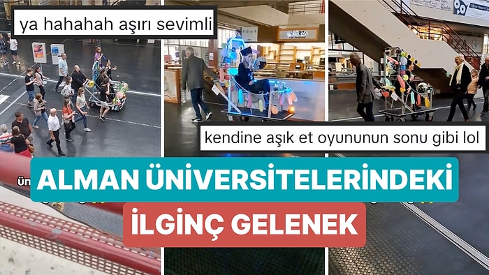 Almanya'da Doktora Öğrencilerinin Profesörleri Tarafından Tüm Okulda Gezdirildiği İlginç ve Eğlenceli Gelenek